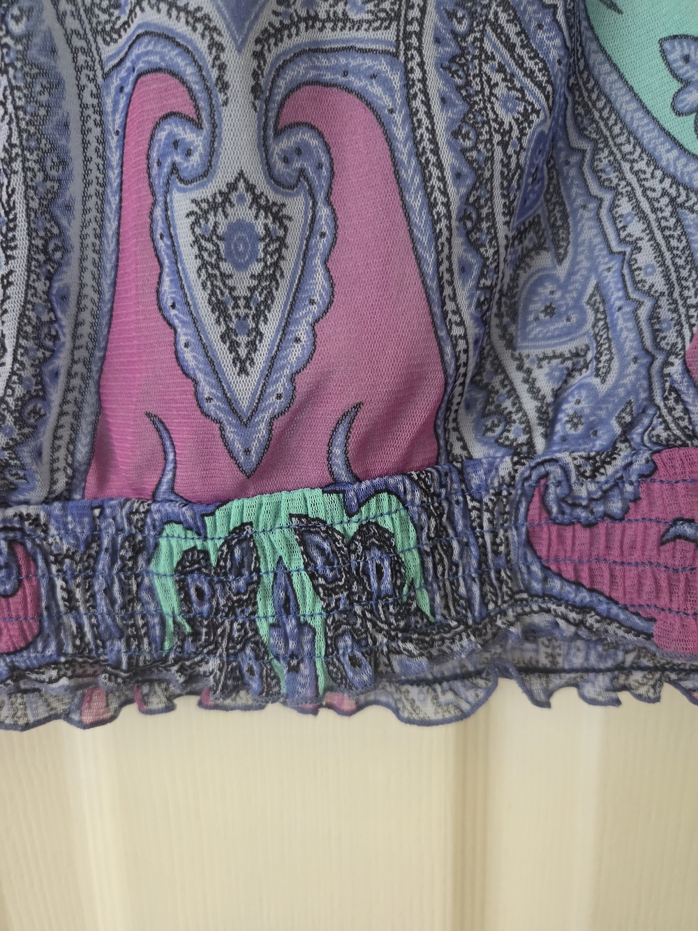 INC International Concepts Purple Paisley Women's Top XL - Picture 5 of 7